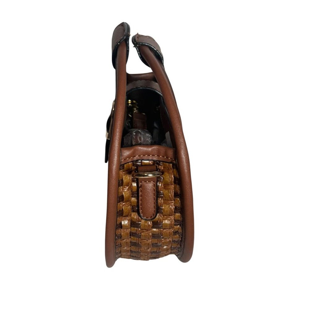 Round Straw Rattan Handbag - Picture 7 of 13